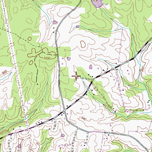 Topographic Map of Miller Chapel (historical), TN