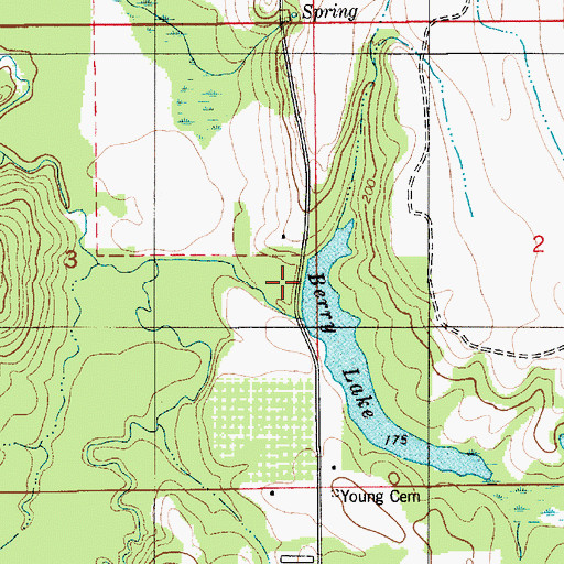 Topographic Map of Reese Dam, AL