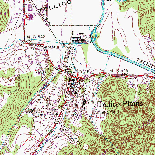 Tellico Plains Tn Map Tellico Plains, Tn