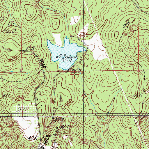 Topographic Map of Fitzpatrick Lake, AL