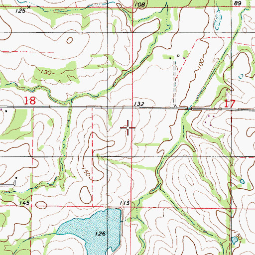 Topographic Map of Fitzgerald Lake, AL