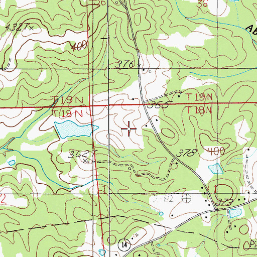 Topographic Map of Knight Lake, AL