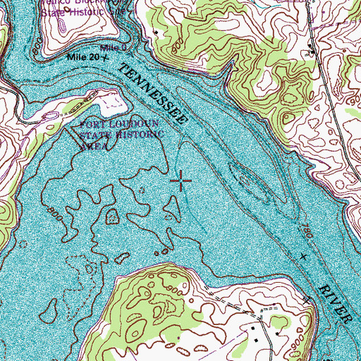 Topographic Map of Icehouse Bottom, TN