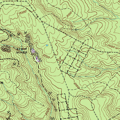 Topographic Map of Tate Number 6 Mine, TN