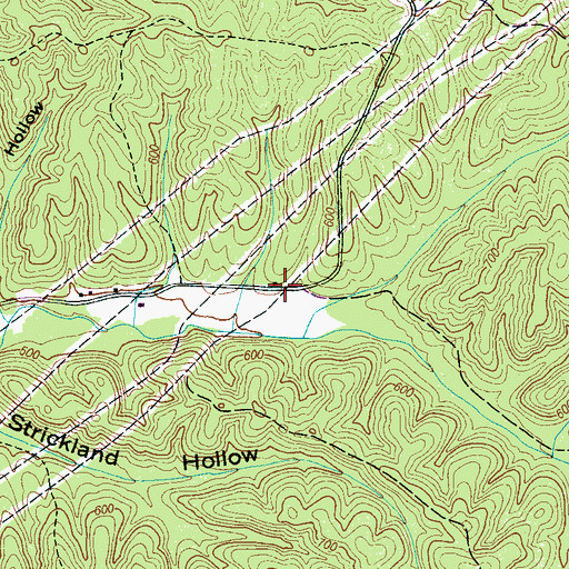 Topographic Map of Spring Creek Church (historical), TN