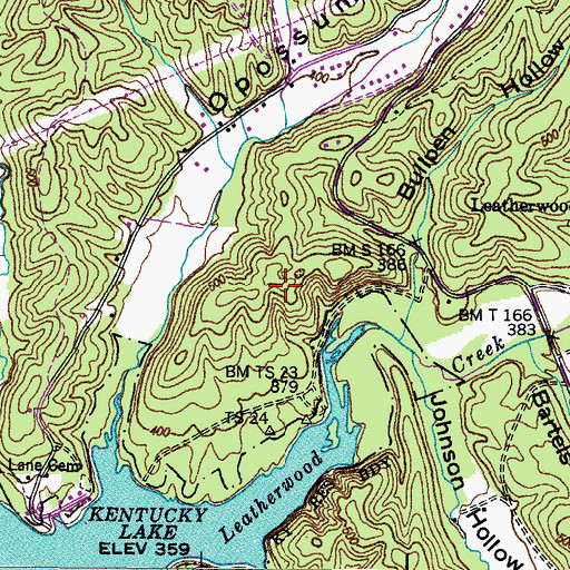 Topographic Map of Clark Furnace Mines, TN