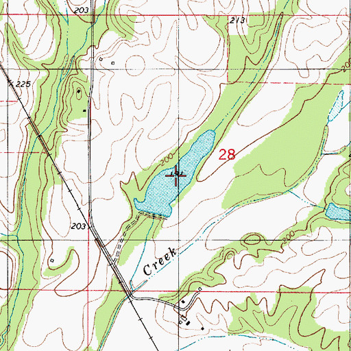 Topographic Map of Gross Lake, AL