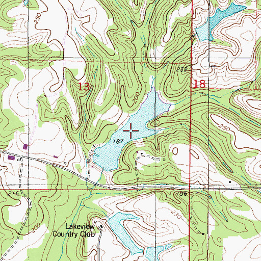 Topographic Map of Carey Tidmore Lake, AL