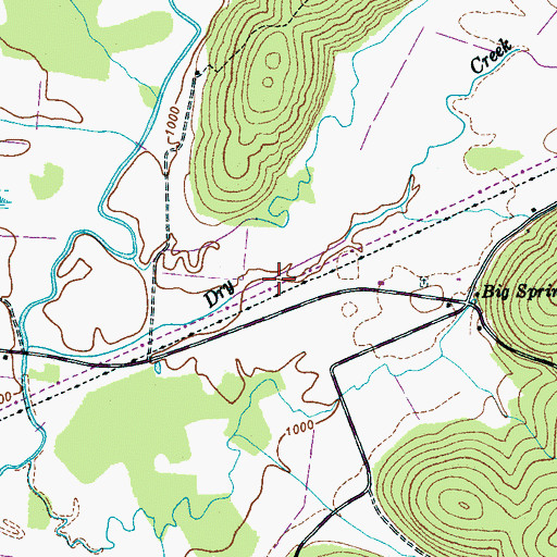 Topographic Map of Payne Cove, TN