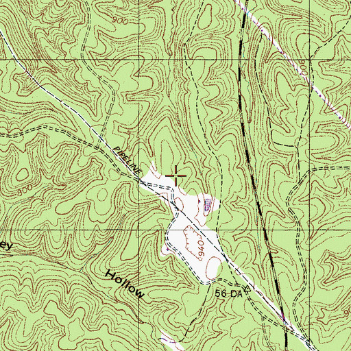 Topographic Map of Eel Branch Prospect, TN