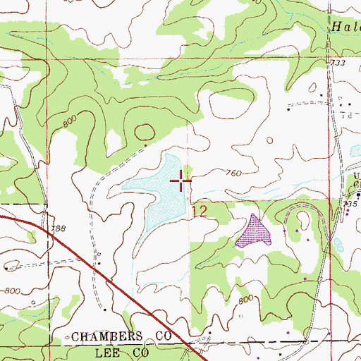 Topographic Map of Kilpatrick Dam, AL