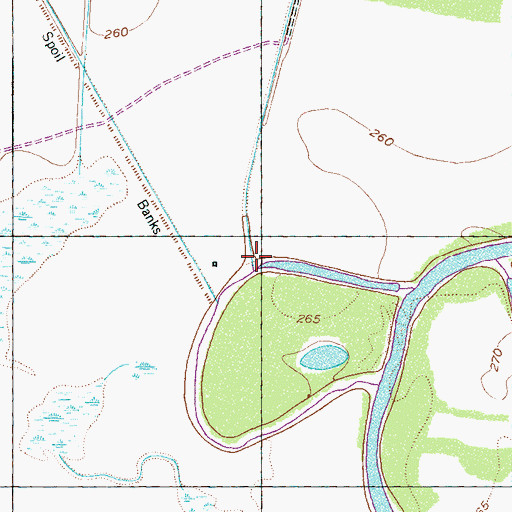 Topographic Map of Edwards Creek, TN
