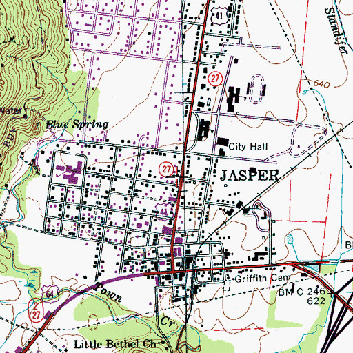 Topographic Map of Wells Chapel United Methodist Church, TN