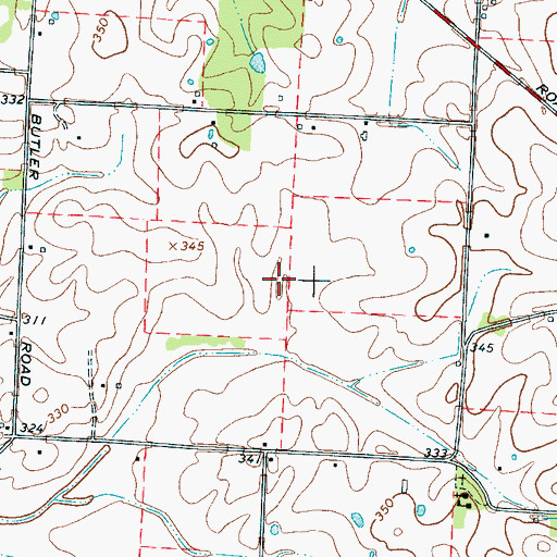 Topographic Map of District 5 (historical), TN