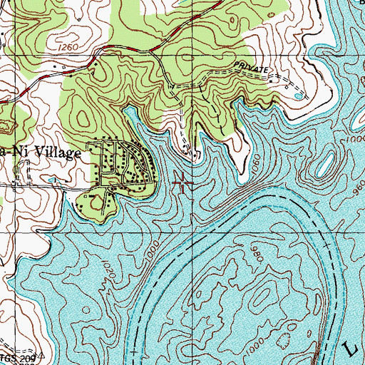 Topographic Map of Blackwell Spring, TN