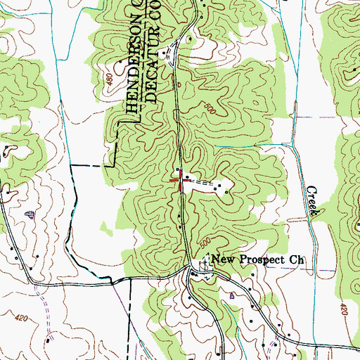 Topographic Map of Colwick (historical), TN