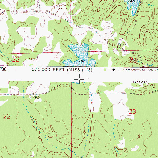 Topographic Map of Sibley Pond, AL