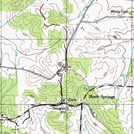 Topographic Map of Floyville (historical), TN