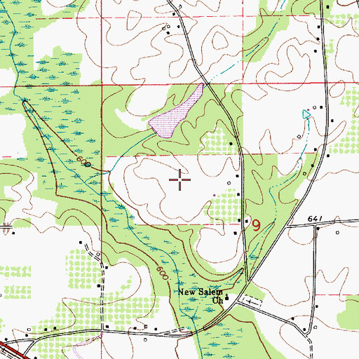 Topographic Map of Luby Gore Dam, AL