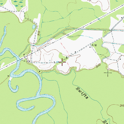 Topographic Map of Estanaula (historical), TN
