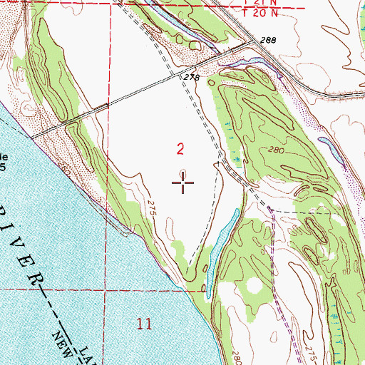 Topographic Map of Bixby Towhead, TN