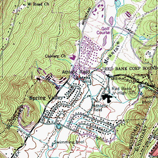 Topographic Map of Quail Hollow, TN
