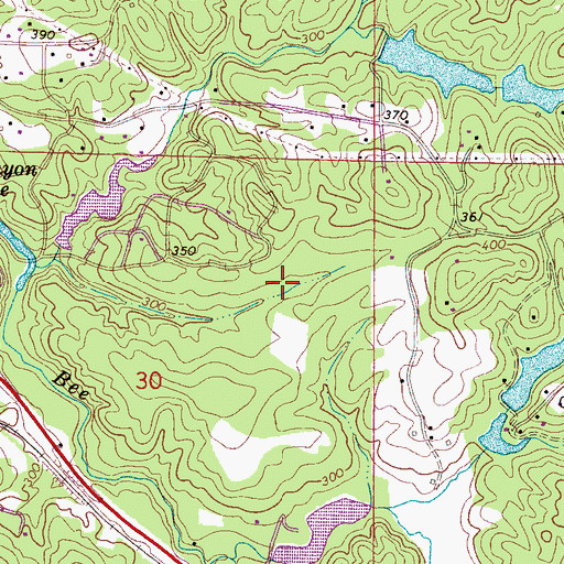 Topographic Map of Canyon Lake Upper, AL