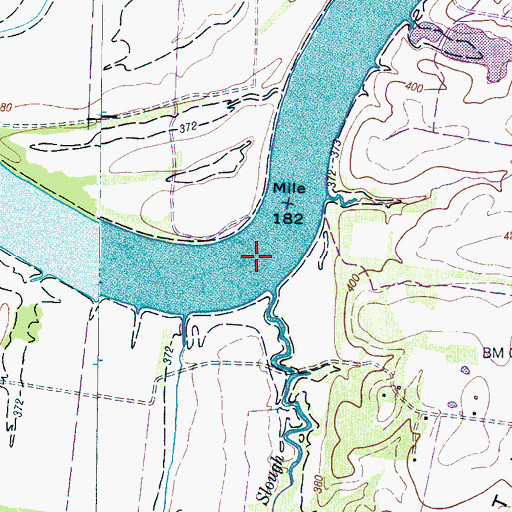 Topographic Map of Mays Ferry (historical), TN