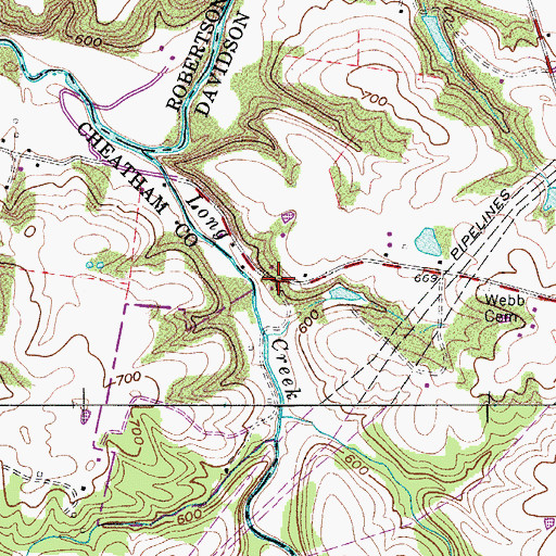 Topographic Map of Addie (historical), TN