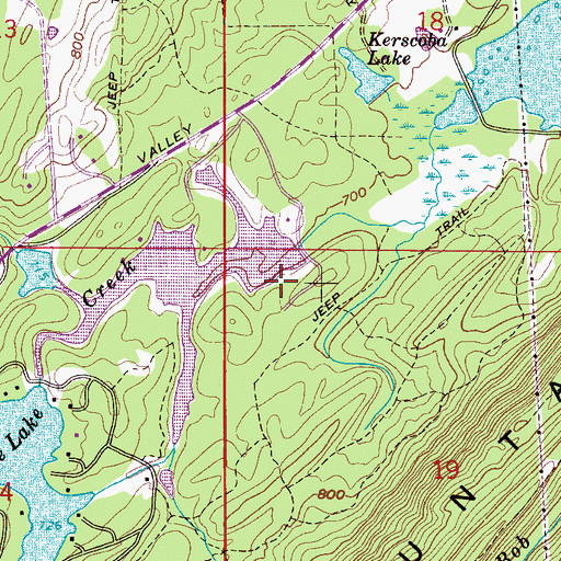 Topographic Map of Smyers Lake Dam Number One, AL