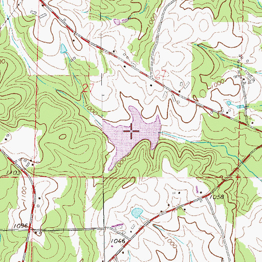 Topographic Map of Robinson Lake Number 2, AL