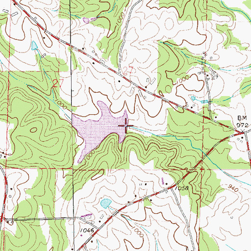 Topographic Map of Robinson Number 2 Dam, AL