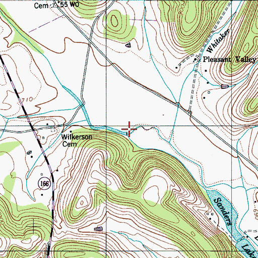 Topographic Map of Parsons Mill (historical), TN