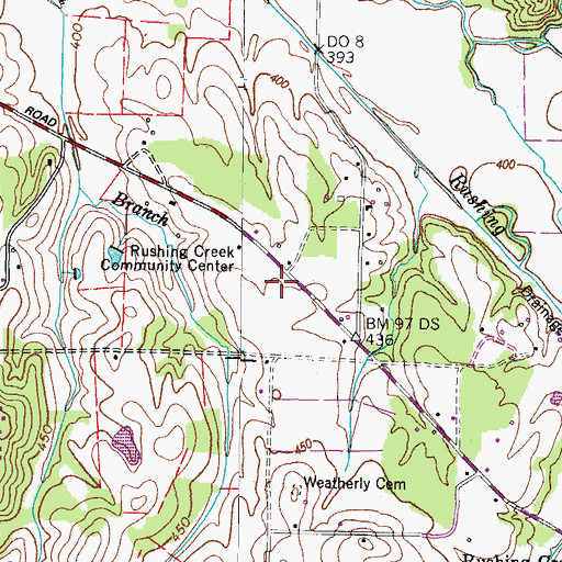 Topographic Map of Pleasant Valley School (historical), TN
