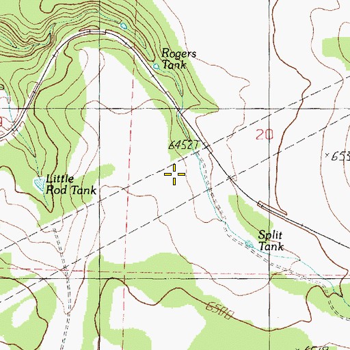 Topographic Map of Valve House, AZ