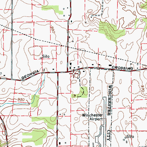 Topographic Map of Pig Trot School (historical), TN