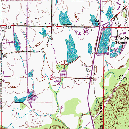 Topographic Map of Hazerig Small Pond Dam, AL