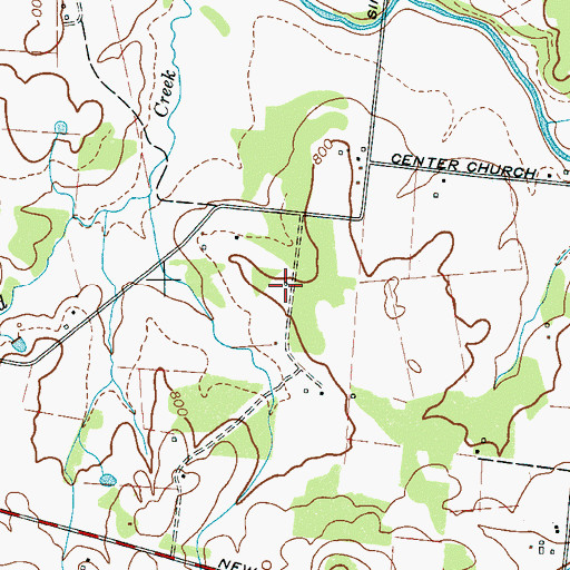 Topographic Map of Saint Marks Church (historical), TN