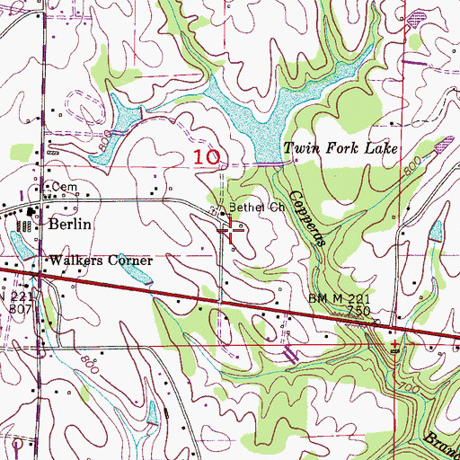 Topographic Map of Lidy S Lake, AL