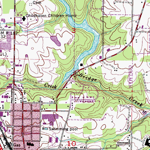 Topographic Map of Eva Road Lake, AL