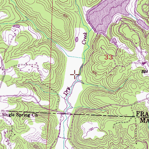 Topographic Map of Mobley Lake, AL