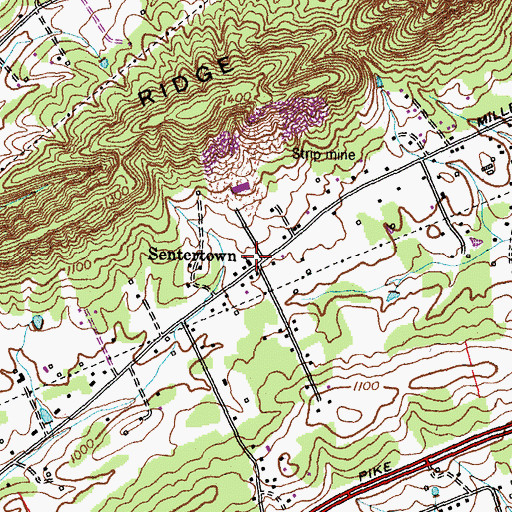 Topographic Map of Booker School (historical), TN