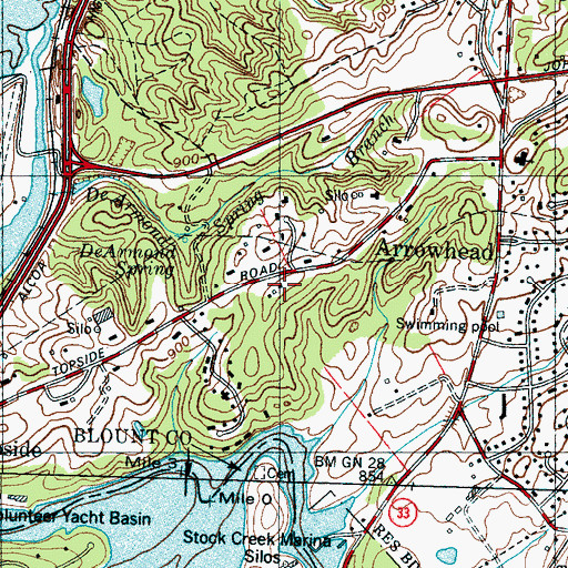 Topographic Map of Simpson School (historical), TN