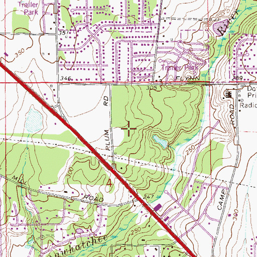 Topographic Map of Northside Methodist Academy, AL