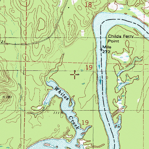 Topographic Map of Cridleys Ferry (historical), AL