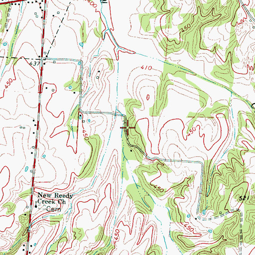 Topographic Map of District 5 (historical), TN