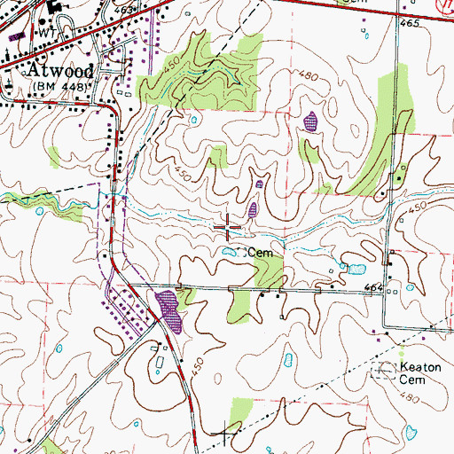 Topographic Map of District 21 (historical), TN