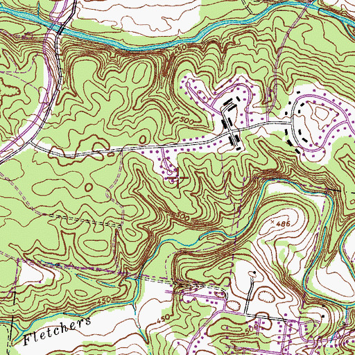 Topographic Map of District 3 (historical), TN