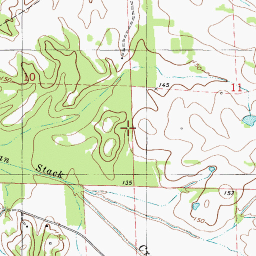 Topographic Map of Temperence School (historical), AL