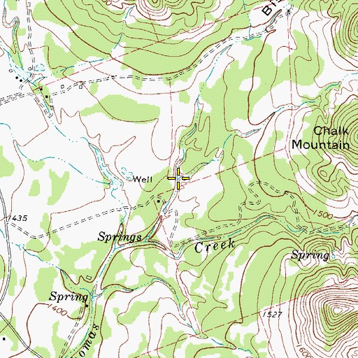 Topographic Map of Bishop Hollow, TX
